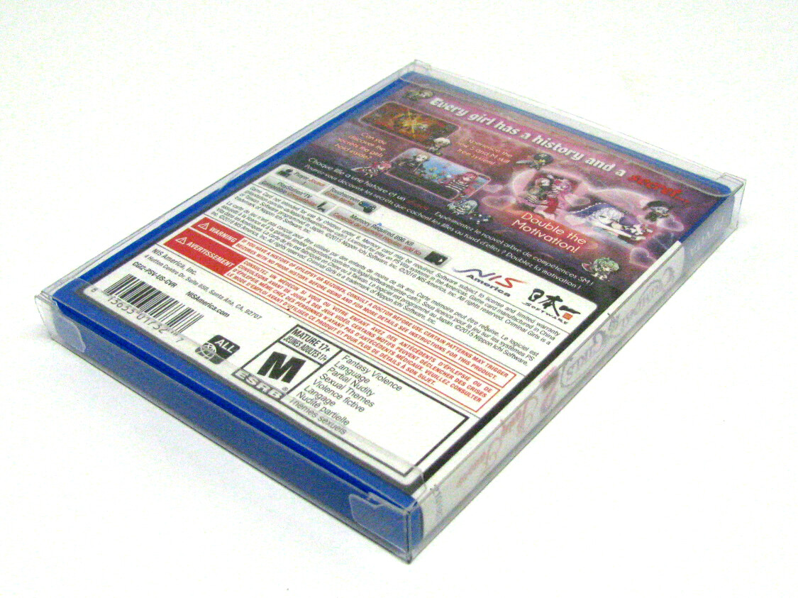 10x SONY PS VITA CIB GAME – CLEAR PLASTIC PROTECTIVE BOX PROTECTOR SLEEVE CASE