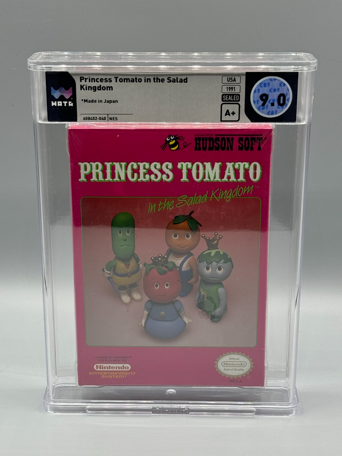 Princess Tomato Salad Kingdoms Nintendo NES OVAL SOQ Sealed New WATA 9.0 A+