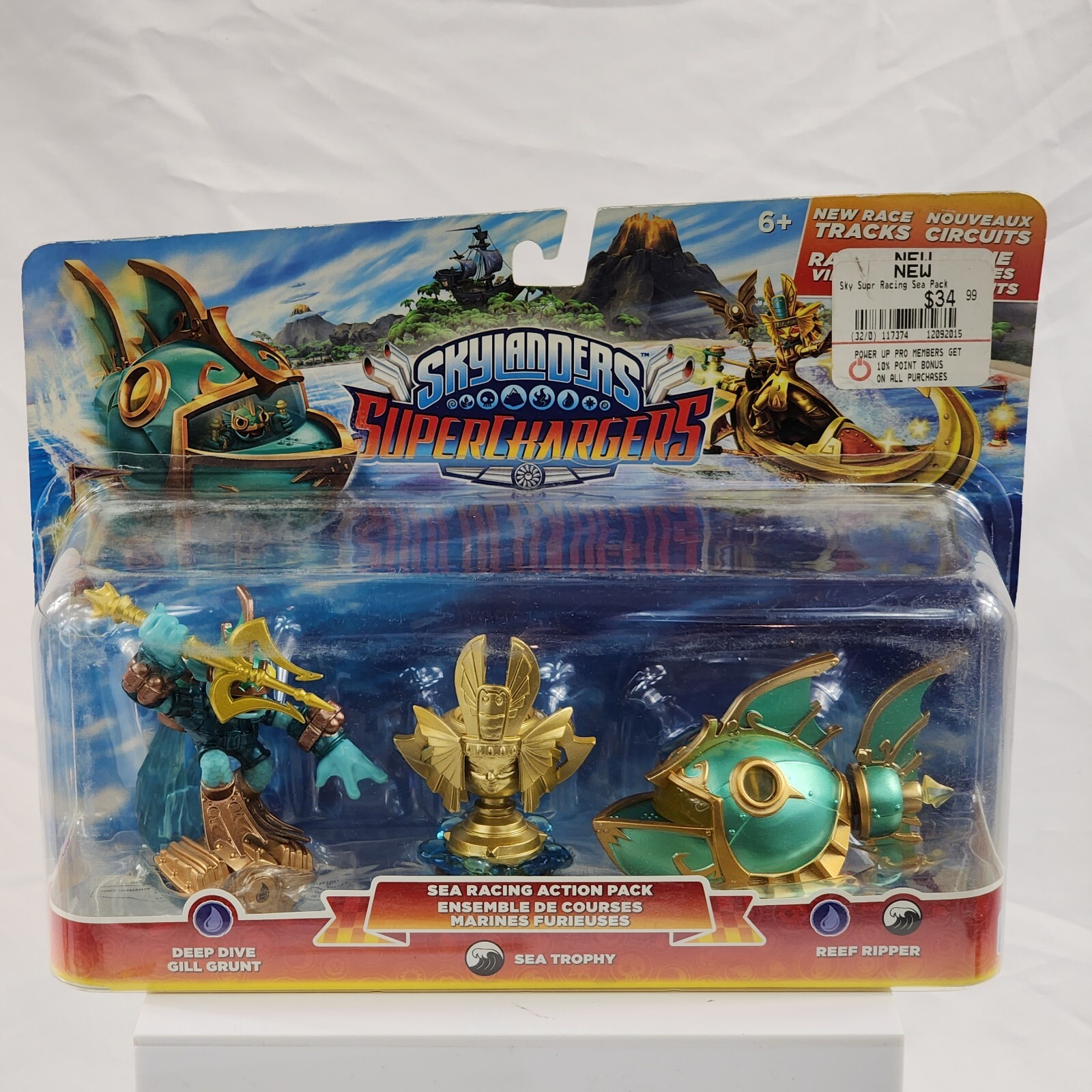 Skylanders SuperChargers Sea Racing Action Pack Gill Grunt Reef Ripper Trophy