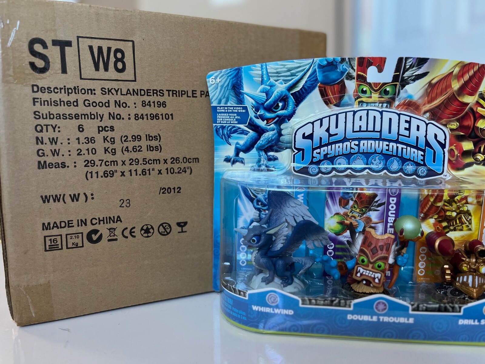 Skylanders Spyro’s Adventure 3 Pack Whirlwind Double Trouble Drill Sergeant New