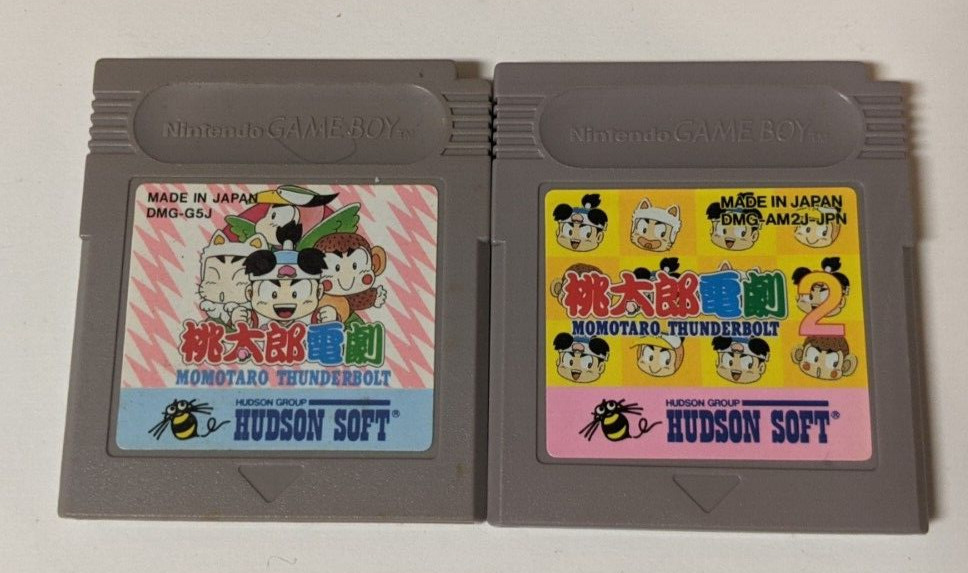 Nintendo Game Boy Lot of 2 – Momotarou Thunderbolt I & II – BHcx76