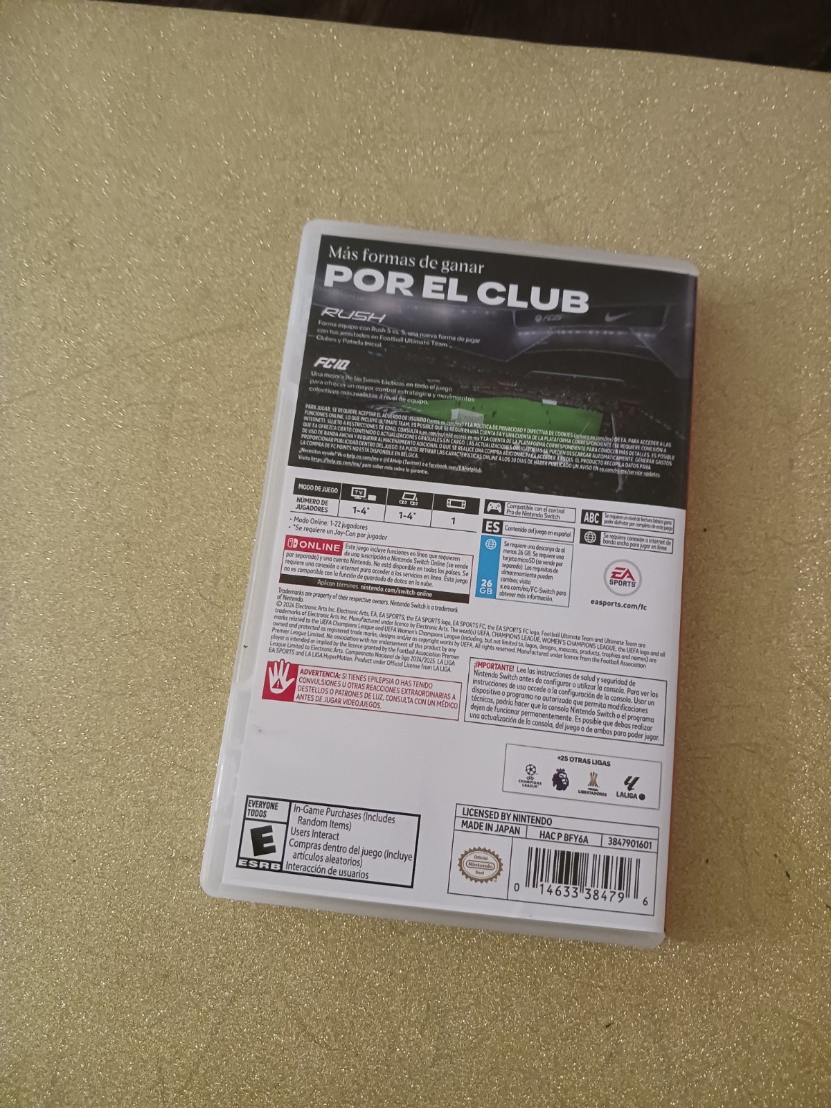 EA SPORTS FC25 FOR NINTENDO SWITCH SPANISH CONTENT.
