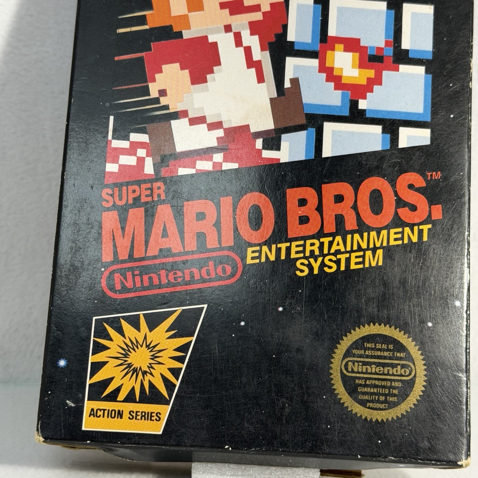 Super Mario Bros 1⭐️NICE 5 Screw Hangtab Complete CIB⭐️Nintendo NES Original USA