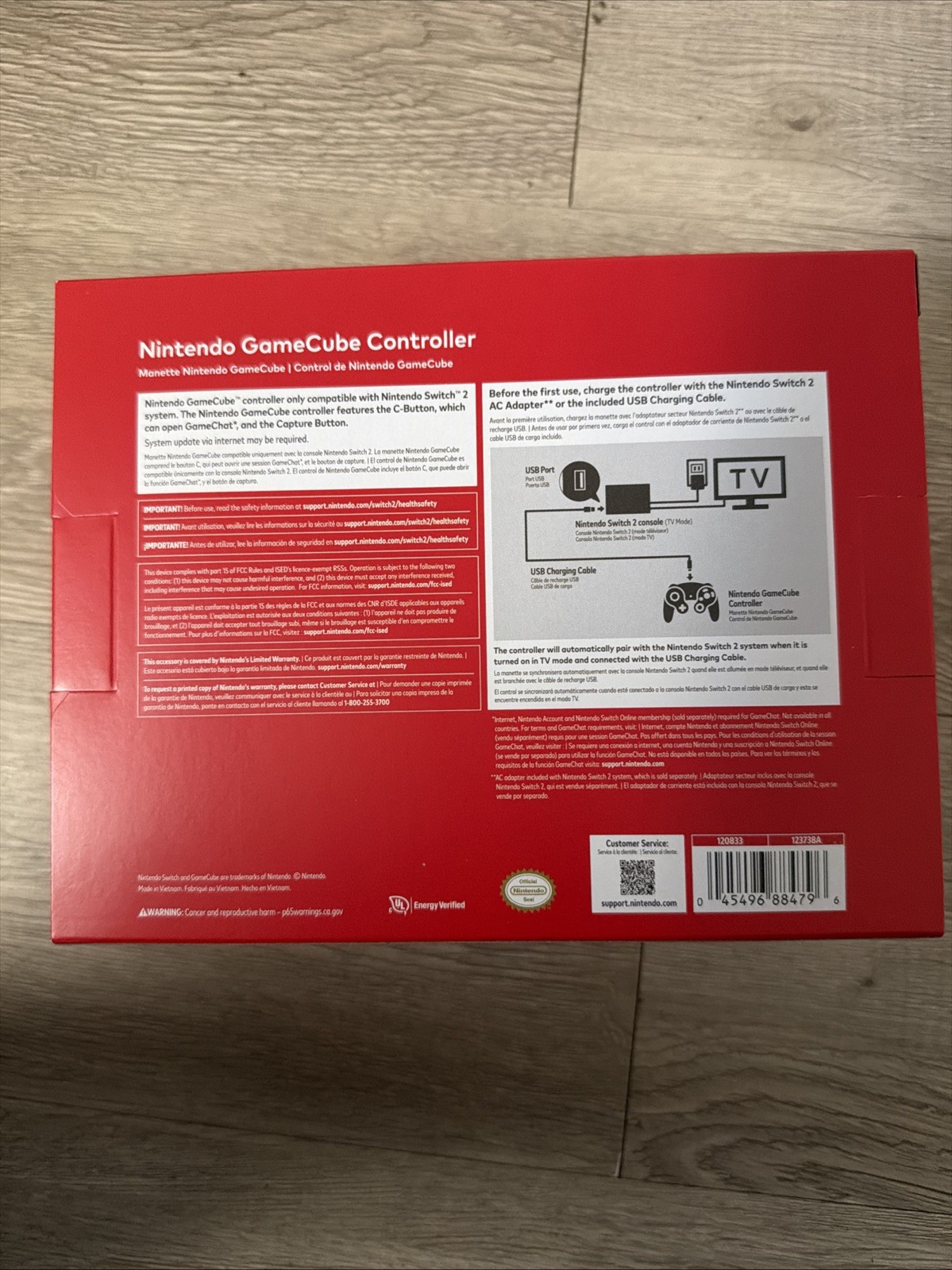 Nintendo Switch 2 GameCube Controller – New/Unopened USA OEM