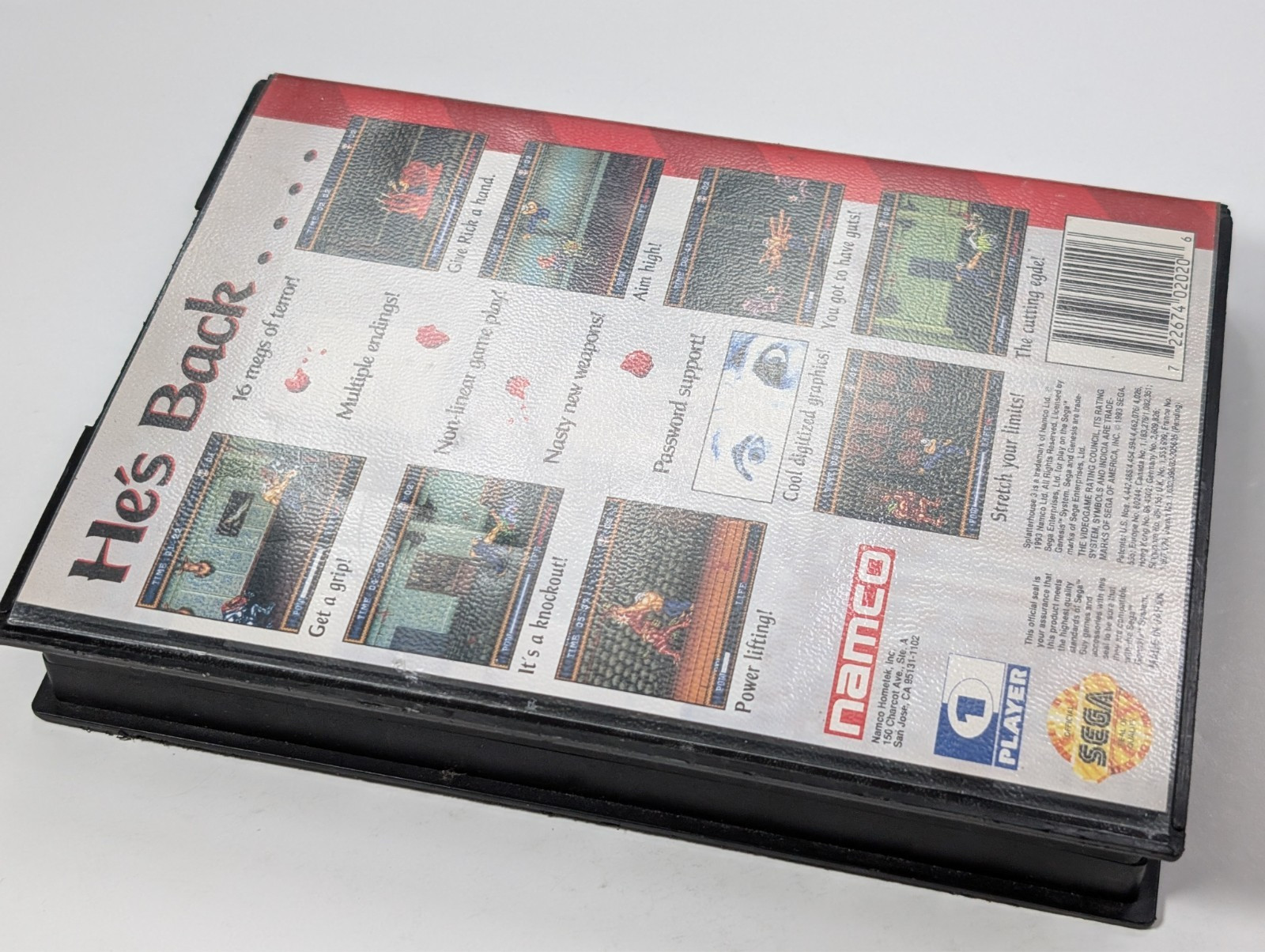 Splatterhouse 3 Sega Genesis in case authentic