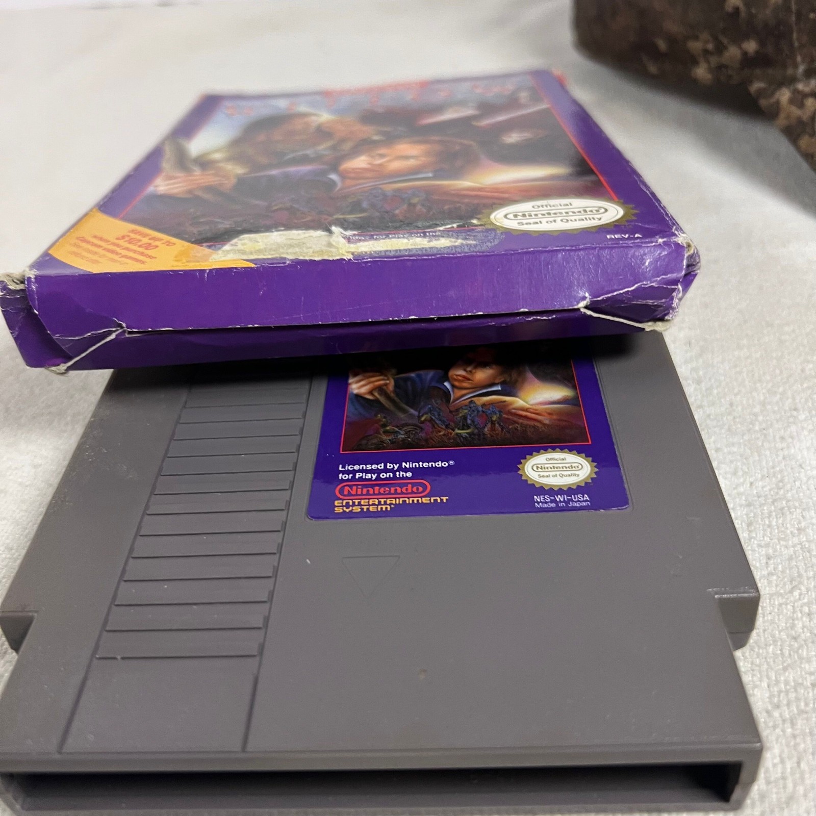 Willow (Nintendo Entertainment System, 1989) Box and Game