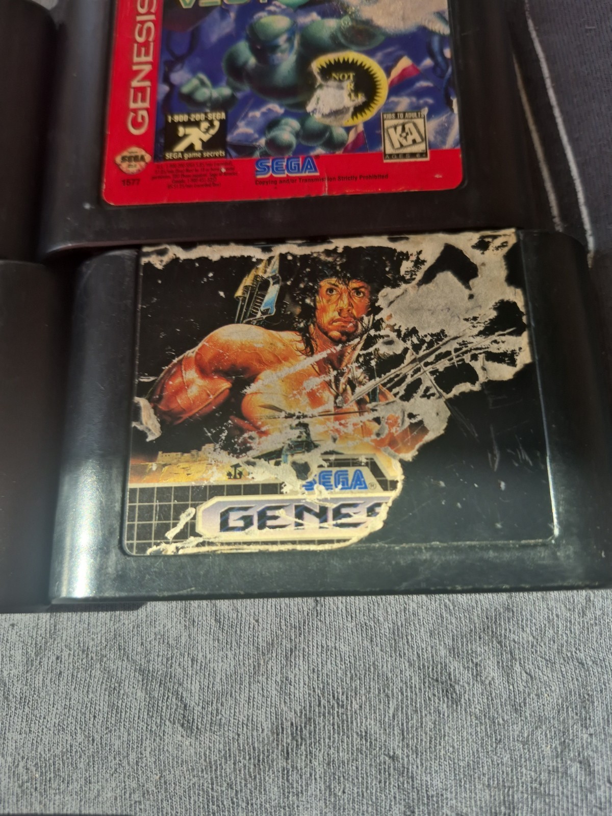 Sega Genesis Game Lot of 6 – Aladdin, Toy Story, 2, Fun & games, Rambo 3 + More