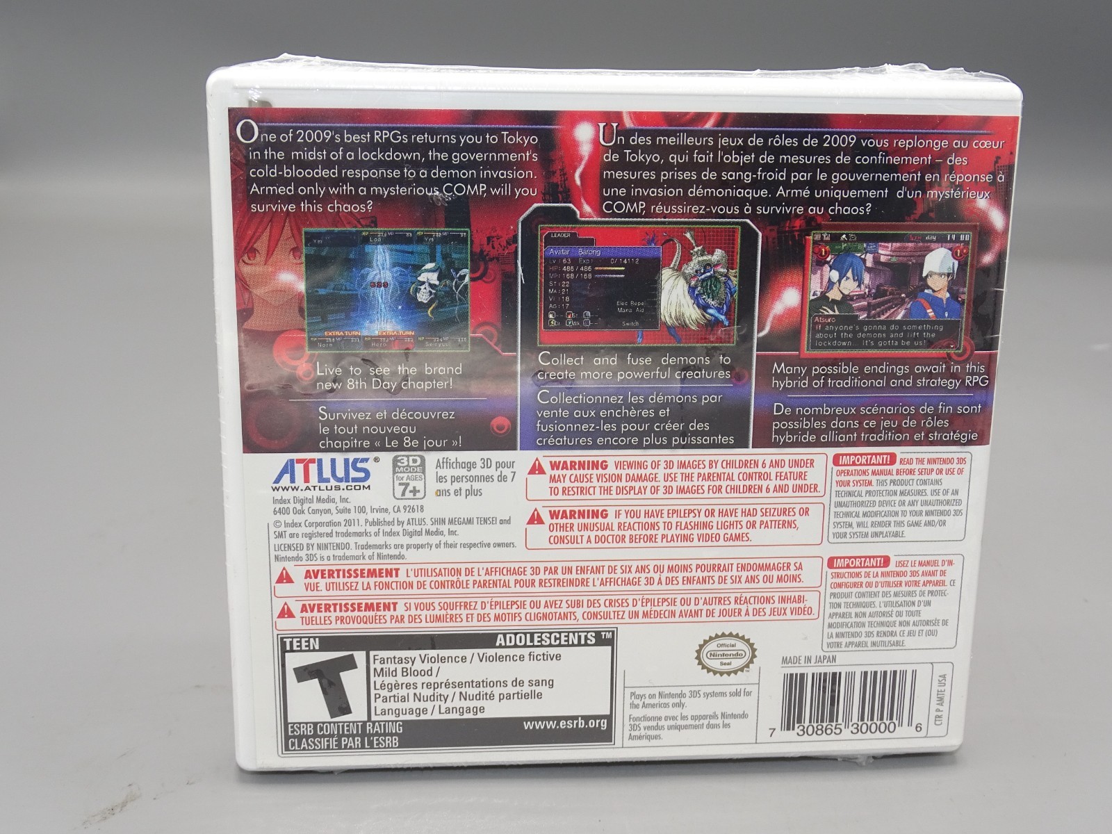 Shin Megami Tensei: Devil Survivor Overclocked Nintendo 3DS **NEW SEALED**