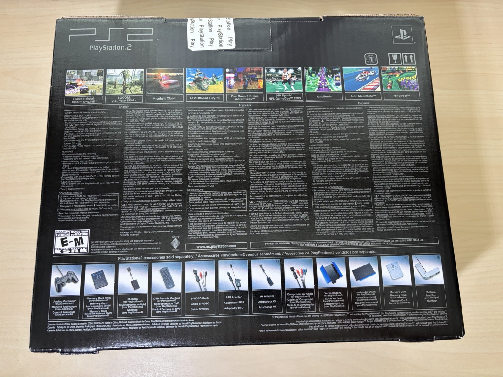Brand New Sony PlayStation 2 PS2 System Online Pack Factory Sealed Excellent Box