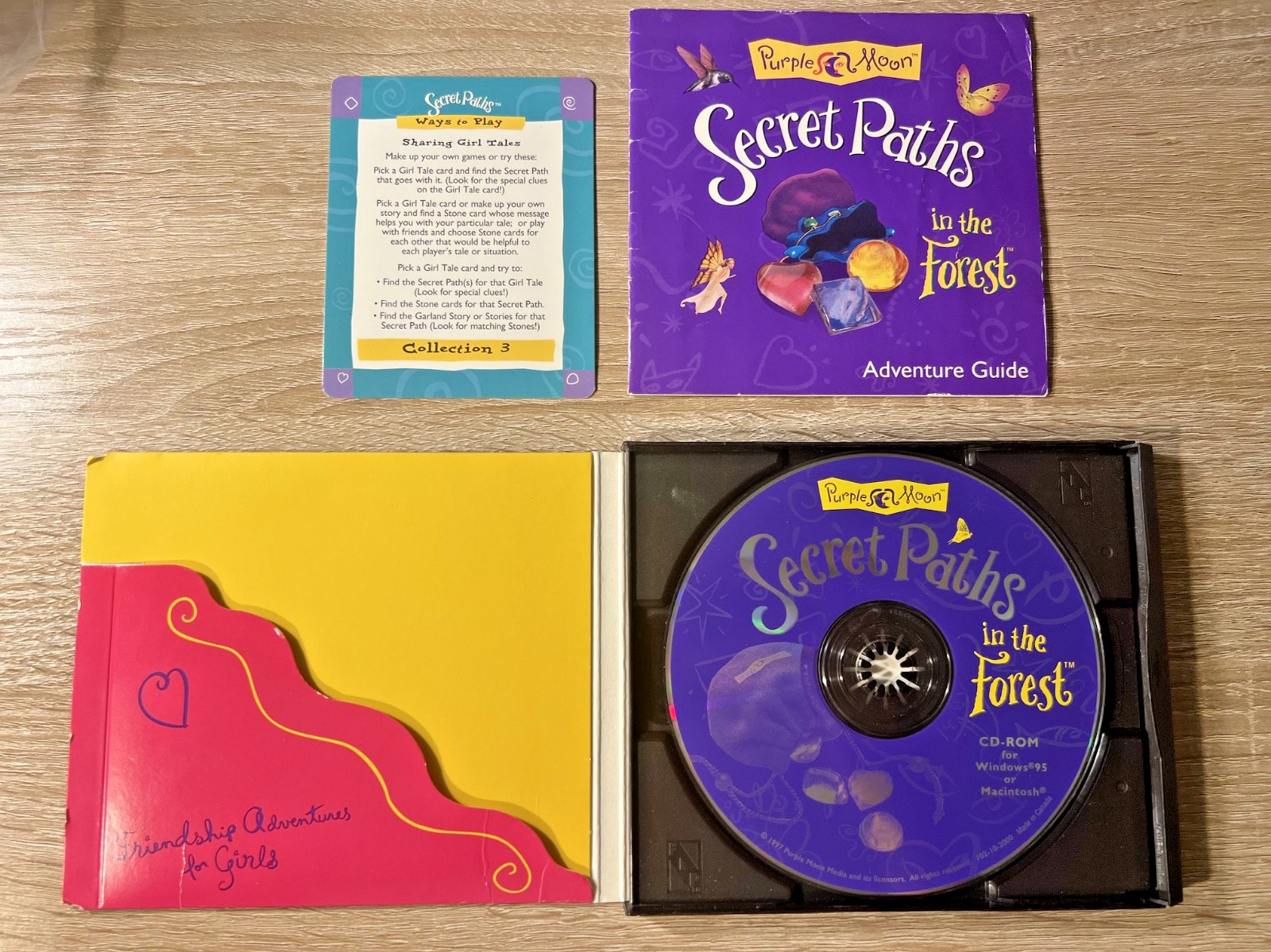 Secret Paths In The Forest PC CD-ROM Video Game Purple Moon Mattel 1997 RARE