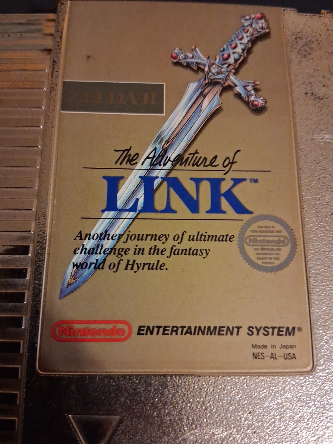 Legend of Zelda (Nintendo, NES, 1988) 3 Screw Gold Cartridge