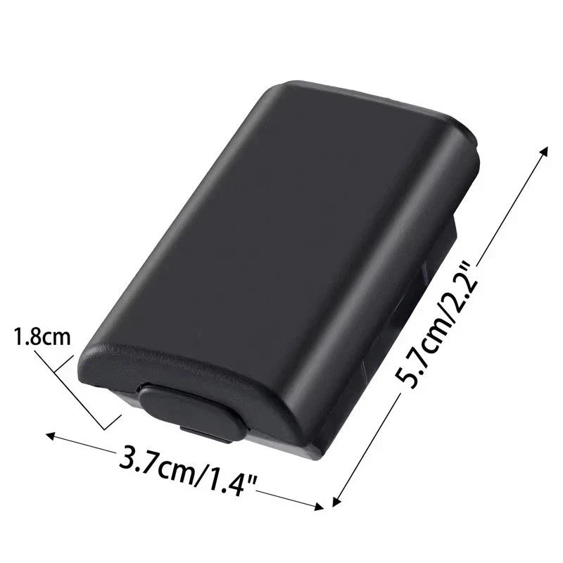 AA Battery Back Cover Case Shell Pack For Xbox 360 Wireless Controller Black