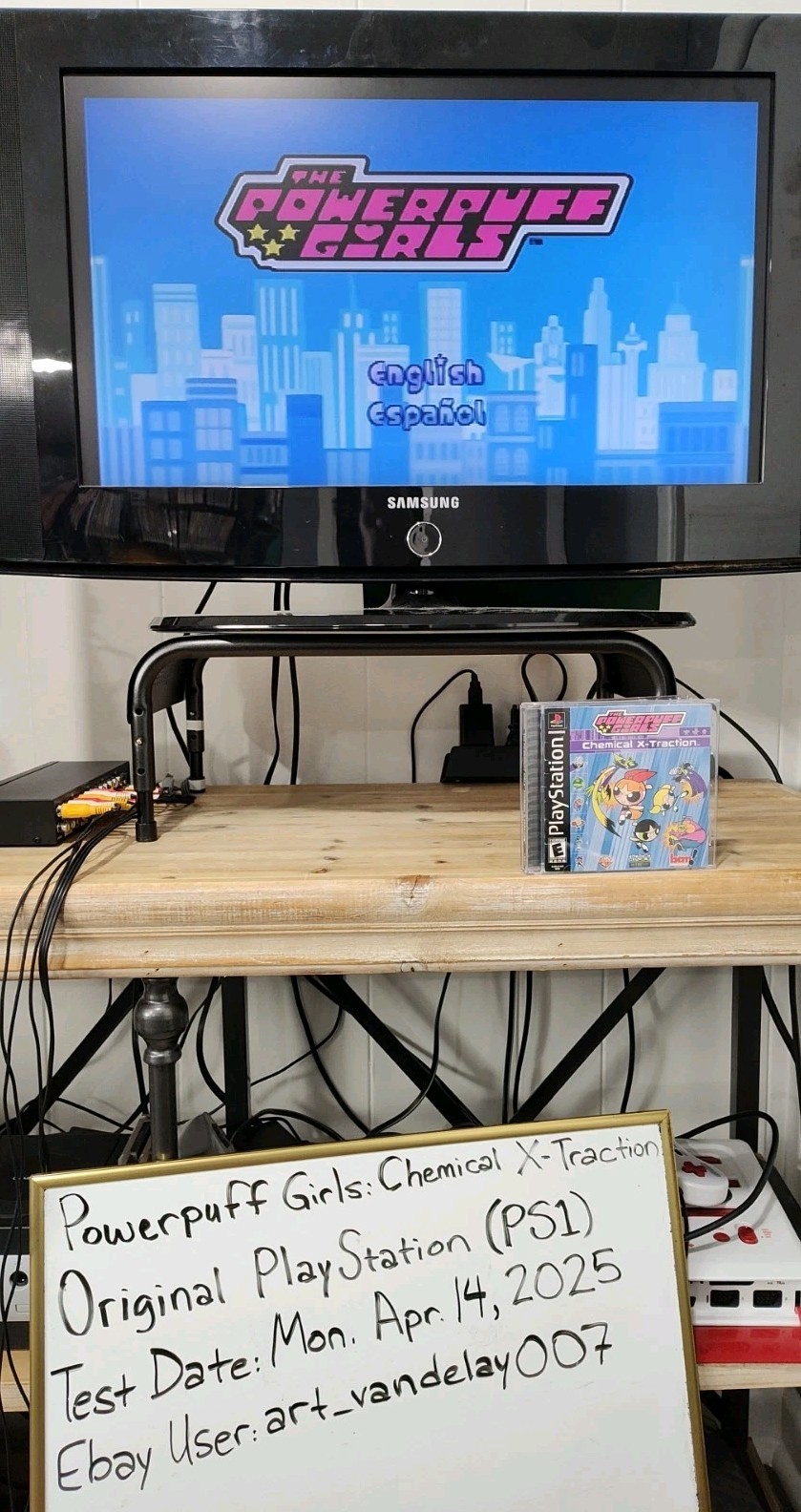 The Powerpuff Girls: Chemical X-Traction (PS1, 2001) CIB VGC Black Label Tested!