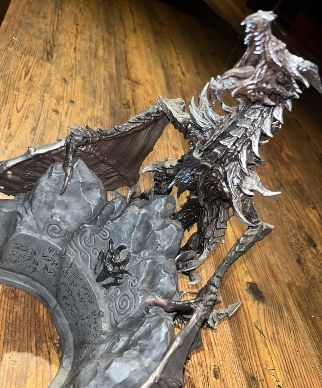 Authentic Skyrim Collector’s Edition Alduin Dragon Figure w/ Base
