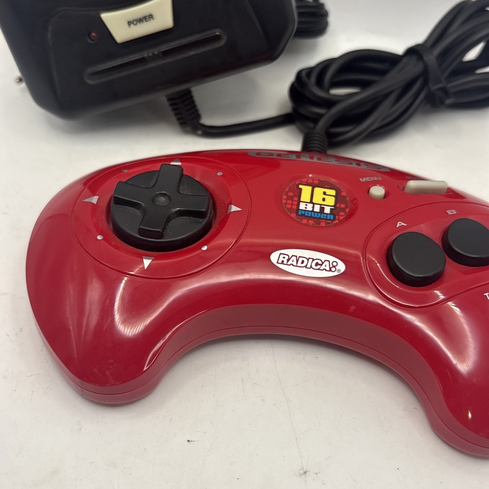 Radica Sega Genesis Mini Plug Play TV Games Console 16 Bit Red Controller Vol 2