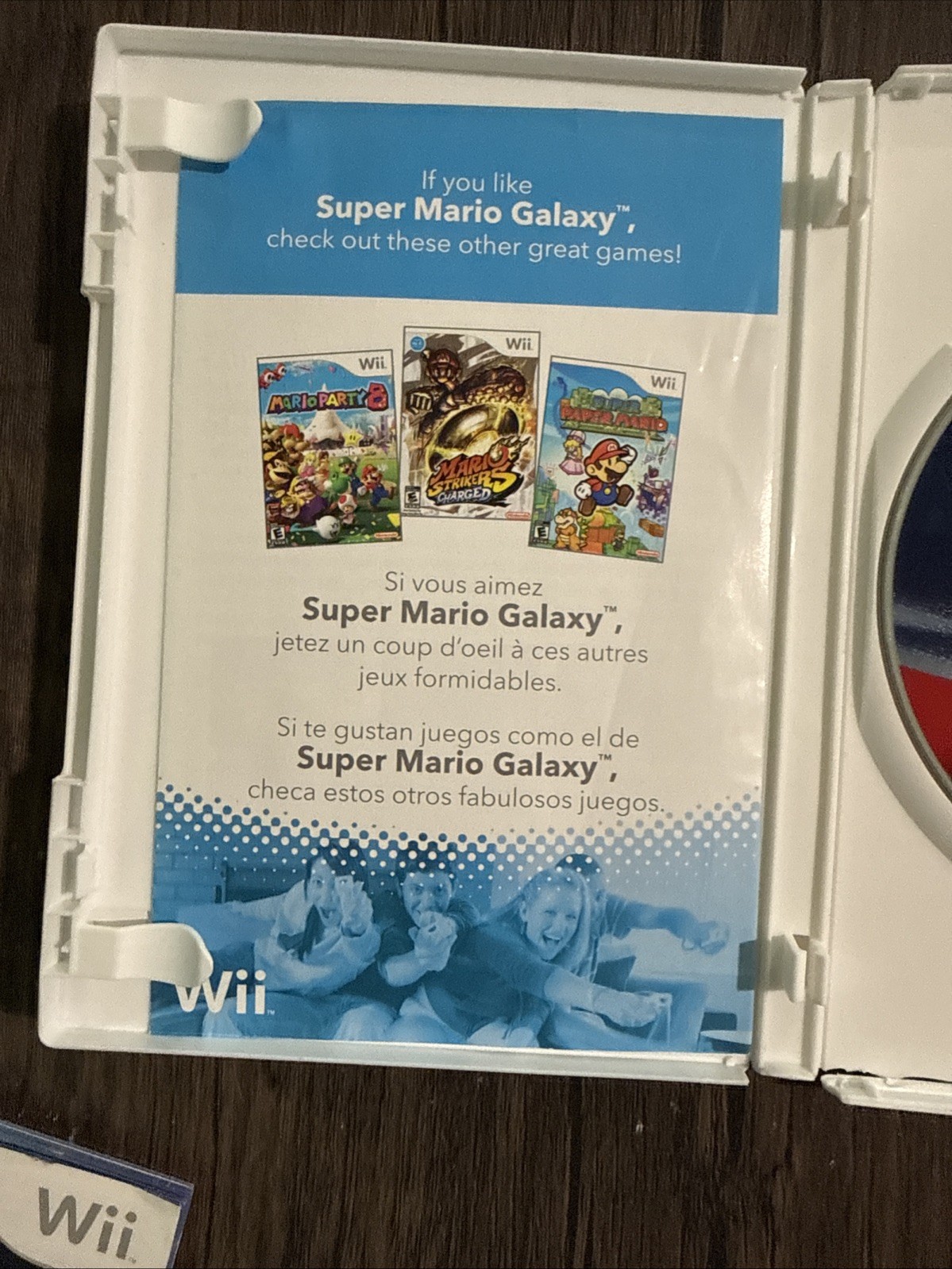 Wii Super Mario Galaxy (2007, Nintendo Wii) Complete w/ Manual
