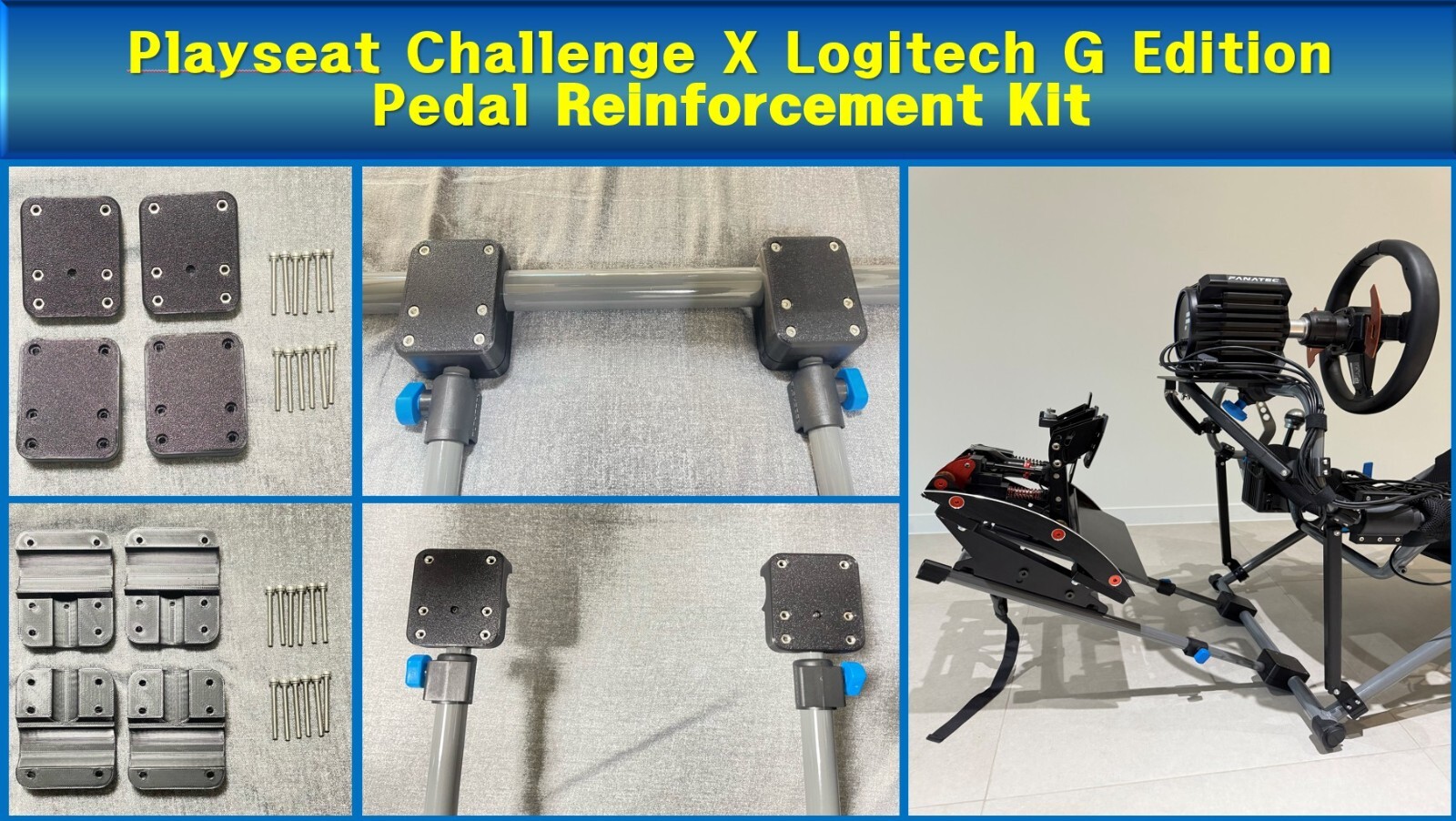 Playseat Challenge X Logiteh G Edition Pedal Reinforcement Kit