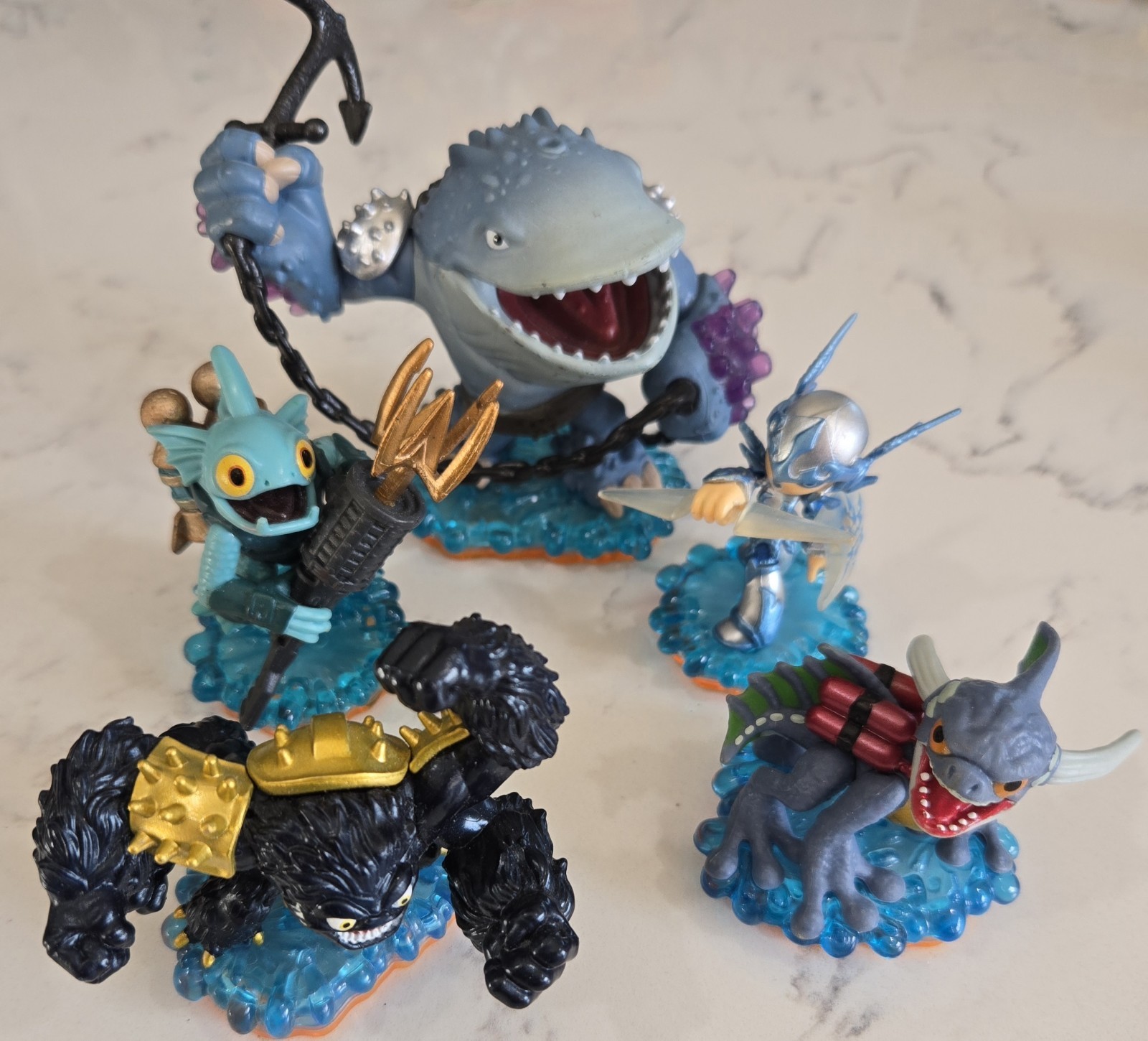Skylanders Giants Water Element Figures – Lot of 5
