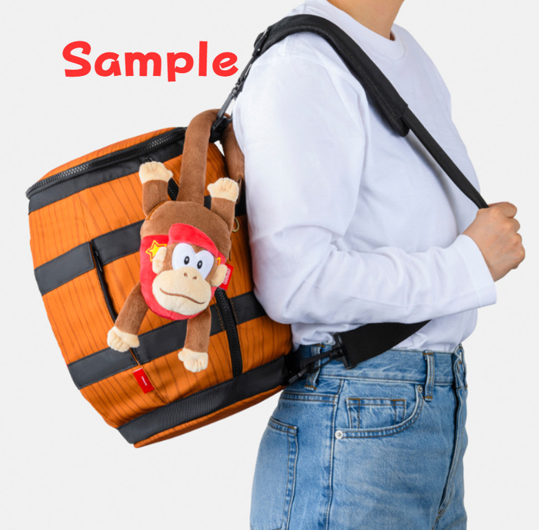 Donkey Kong Diddy Hanging Bag Shoulder Plush Nintendo Store Limited Edition