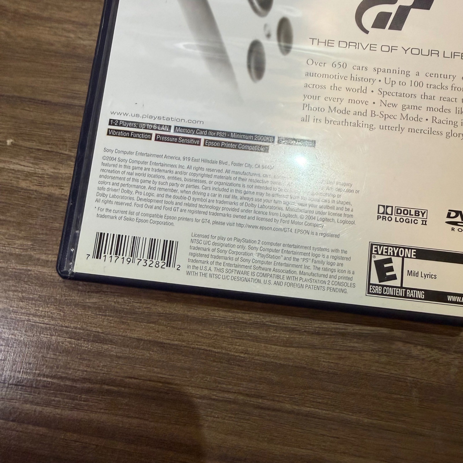 Sony Gran Turismo 4 Video Game PS2 NTSC White Good Complete CIB Racing