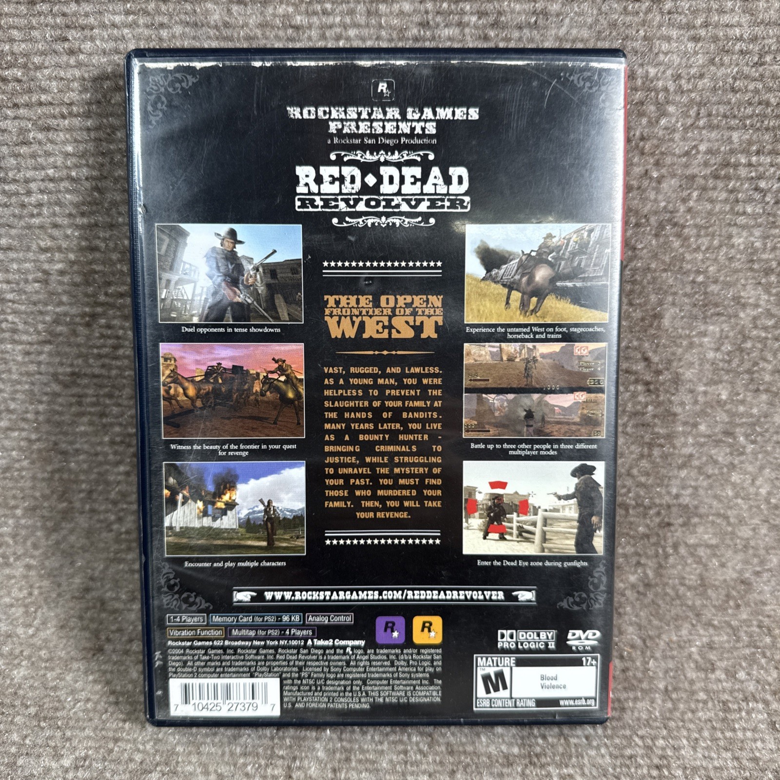 Red Dead Revolver PS2 PlayStation 2 Greatest Hits Manual Booklet CIB ADULT OWNED