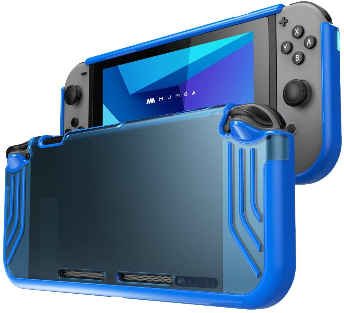 Mumba Slim Clear Case for Nintendo Switch Console Hybrid Protective Bumper Cover