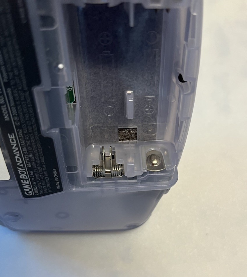 Nintendo Game Boy Advance Glacier Console AGB 001 Mad Cats Screen Mag Light