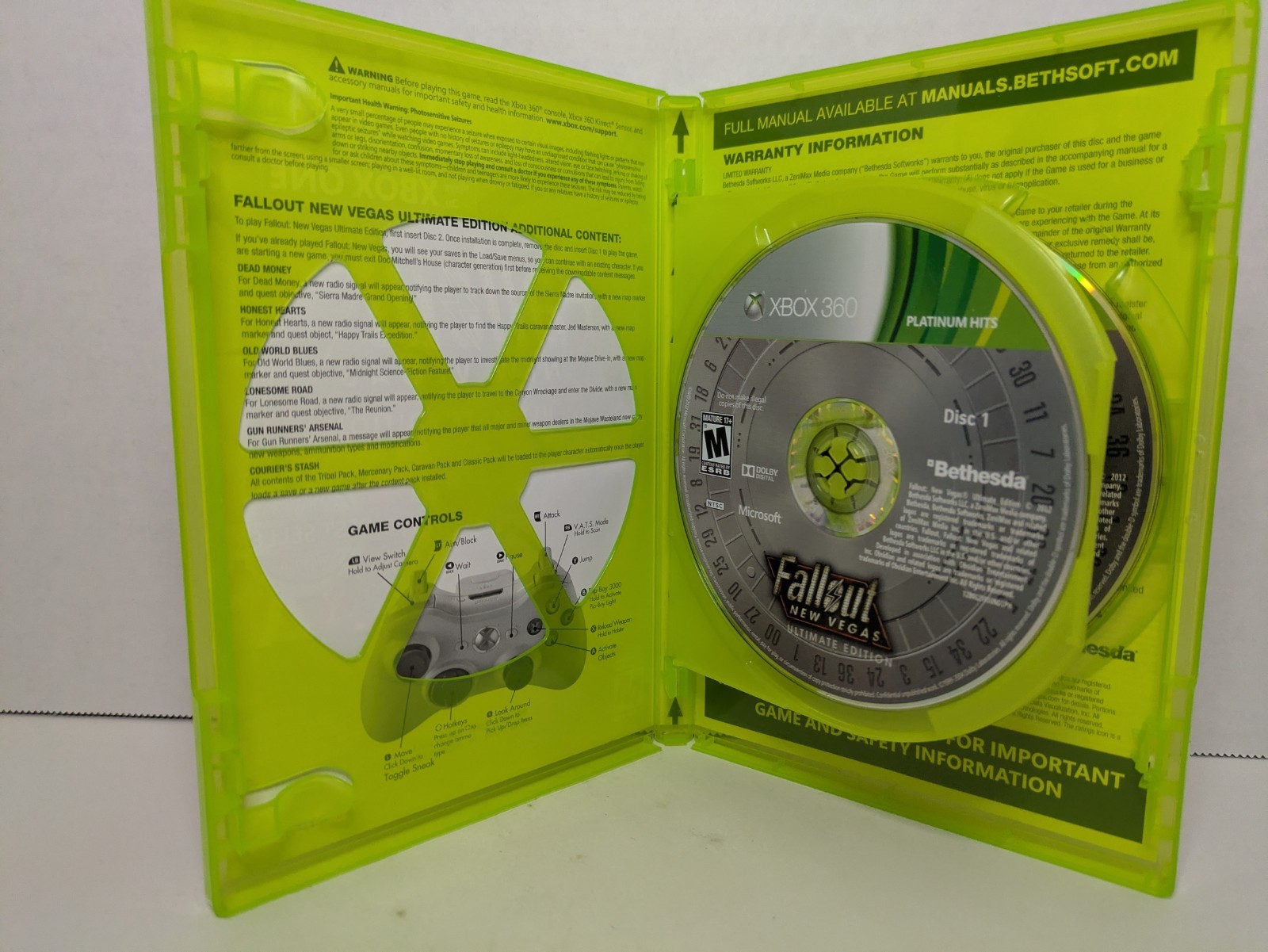 Fallout: New Vegas — Ultimate Edition (Xbox 360/One, 2012) No Manual Tested
