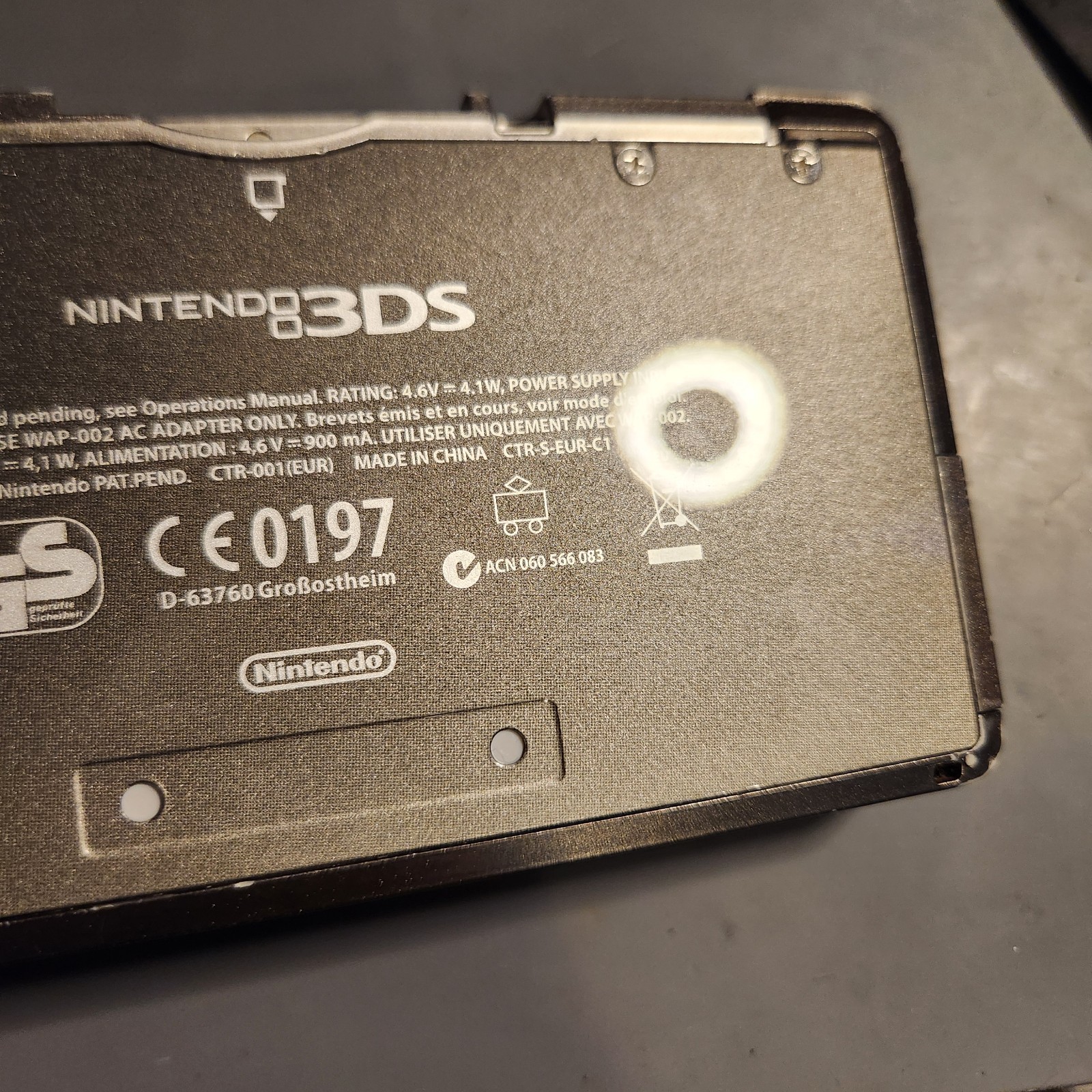 Nintendo 3DS Cosmo Black System – Working