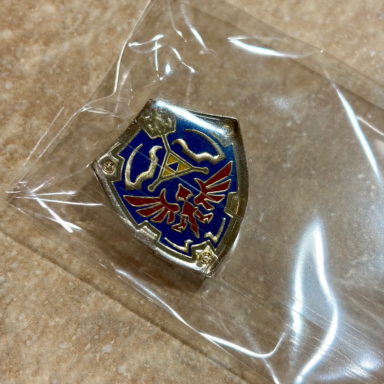 The Legend of Zelda Shield Pin Badge Collection Set of 6 Capsule Toy Japan New