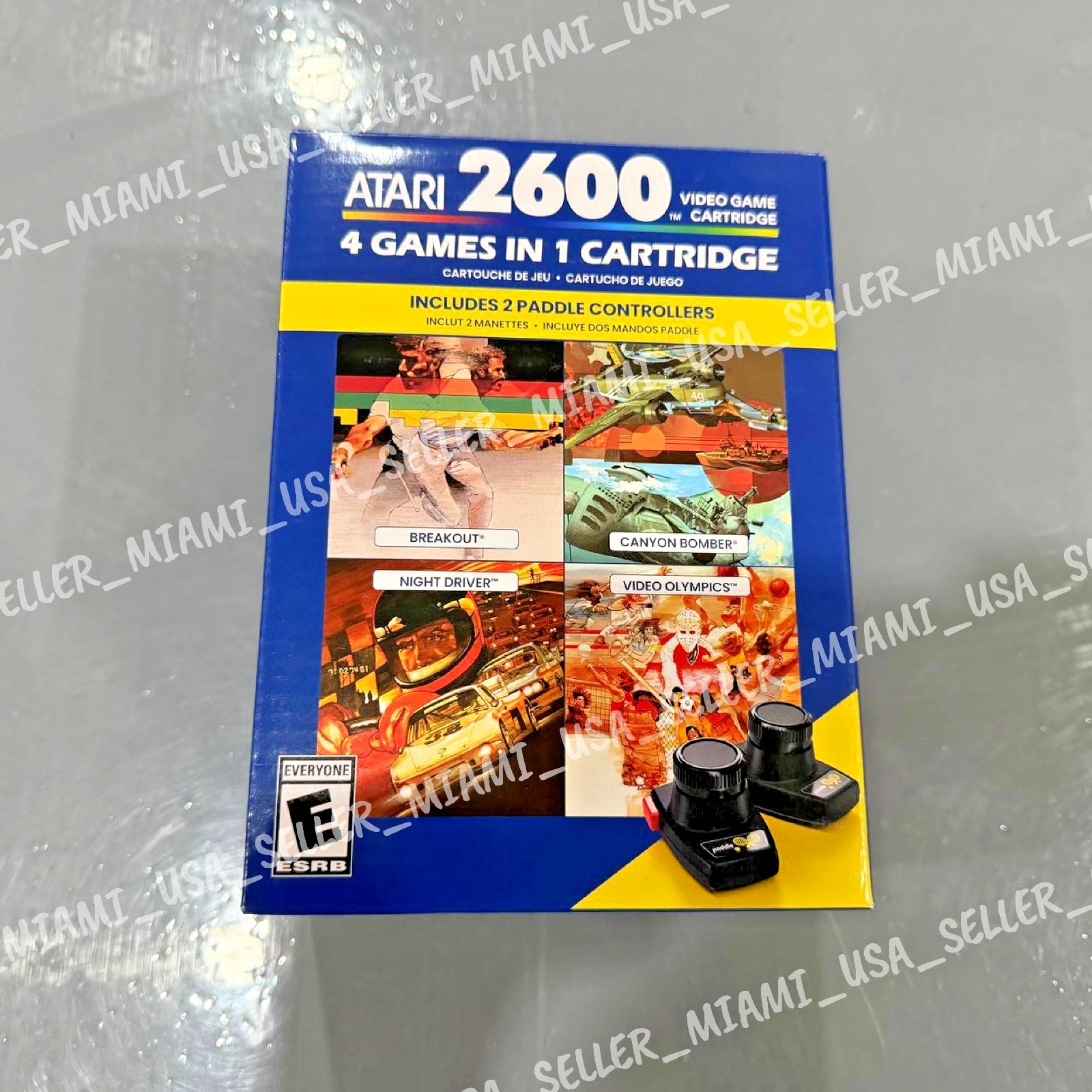 Atari 2600+ Plus 4 Games In 1 Cartridge – 2 Paddle Controllers – Special Bundle