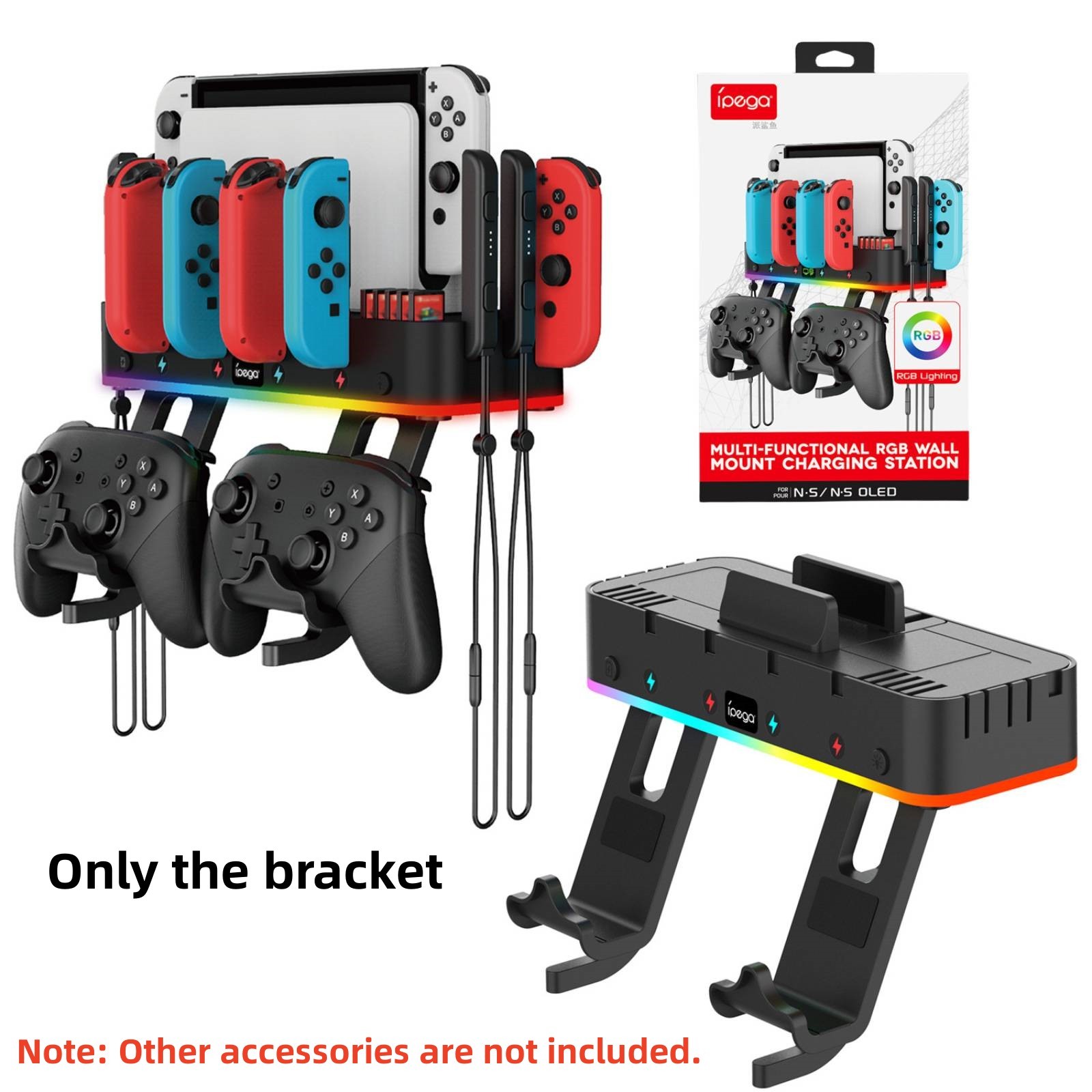 Charging Dock For NS Switch / Switch OLED Game Console Charger Wall Mount Holder