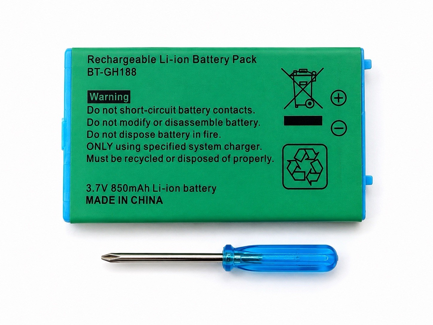 Gameboy Advance SP Battery Rechargeable 850mAh Nintendo Game Boy GBA Replacement