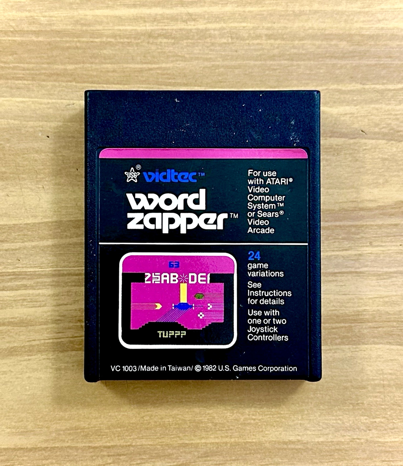 Atari 2600 ~ Word Zapper ~ U.S. Games Corp. ~ E ~ 1+ Players ~ 1982 ~ !L⚪⚪K!