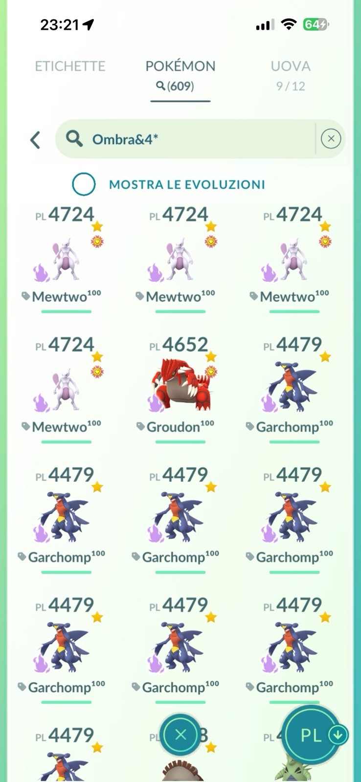 Pokemon Go Accont VIP 🔥1.5 billion stardust🔥✨4 MEWTWO100 SHADOW✨