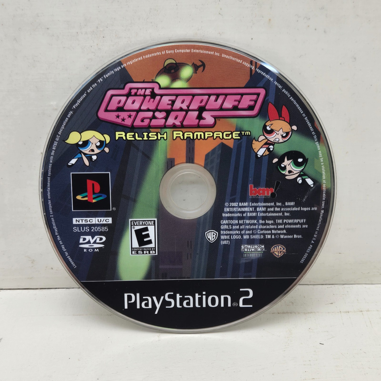 The Powerpuff Girls Relish Rampage (PlayStation 2, ps2, 2002) No Manual Tested