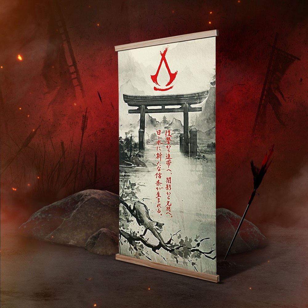 Assassin’s Creed Shadows Collector’s Edition Creed Wall Scroll 27.6×11.8 inches