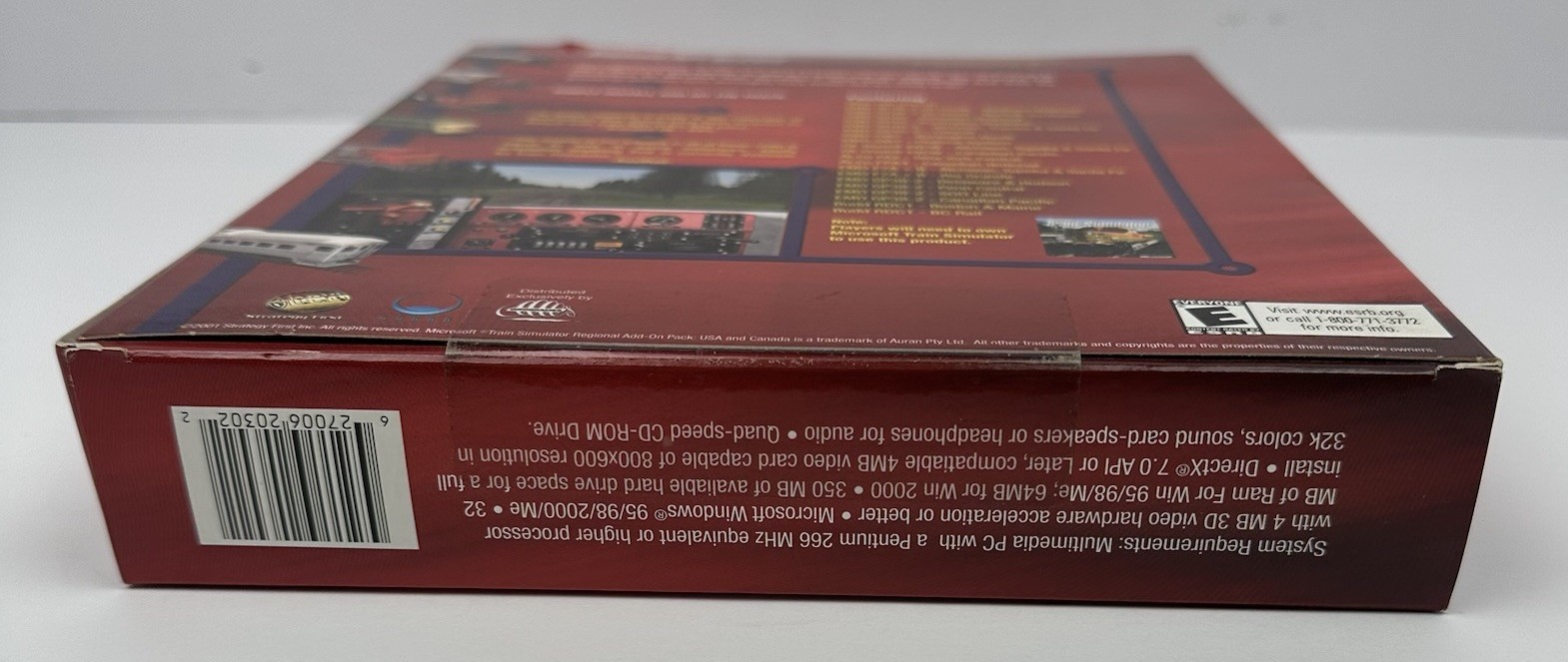 Microsoft Train Simulator USA Canada Regional Add-On Pack PC Big Box SEALED NOS