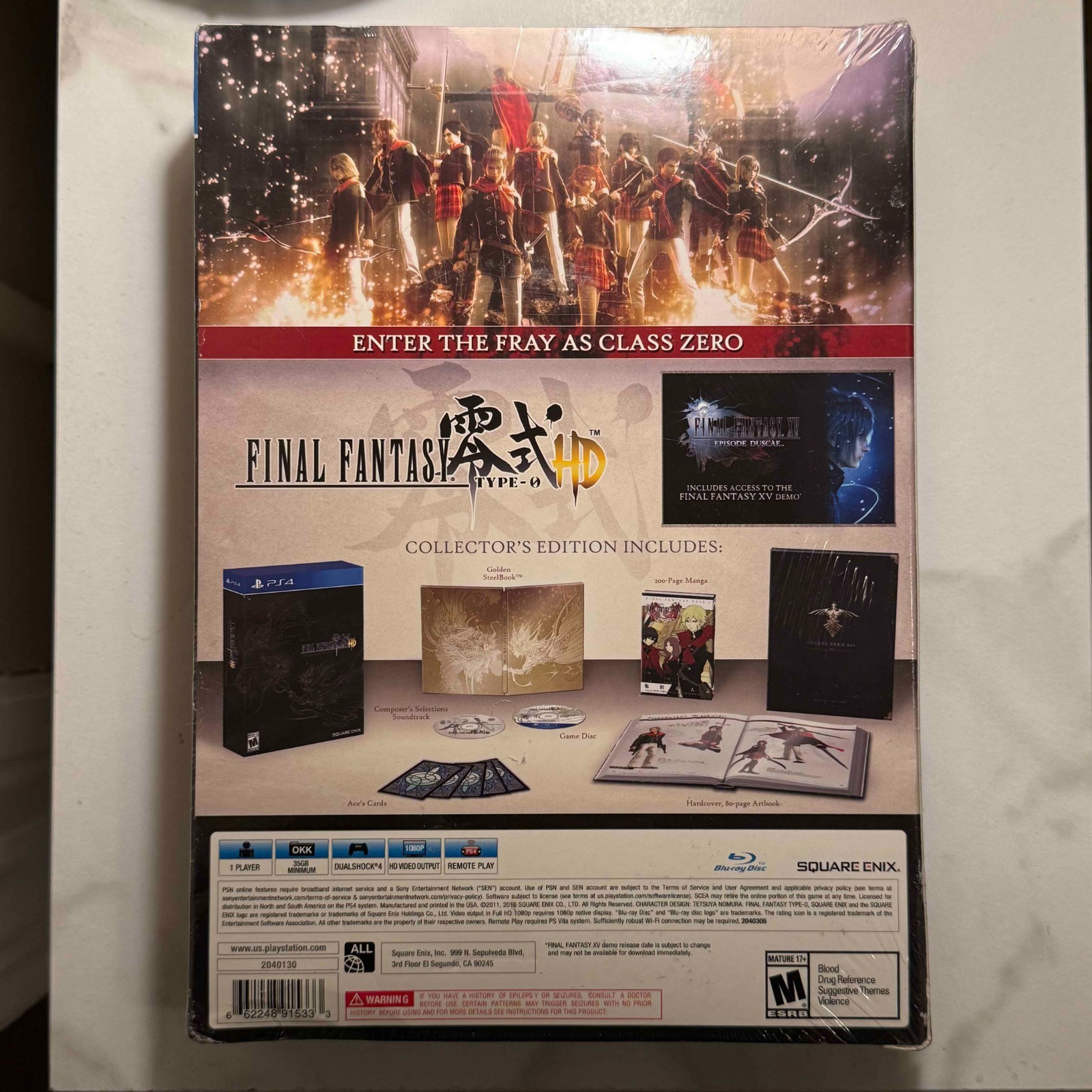 Final Fantasy Type-0 HD – Collector’s Edition | PS4 | Lot #6 | NEW