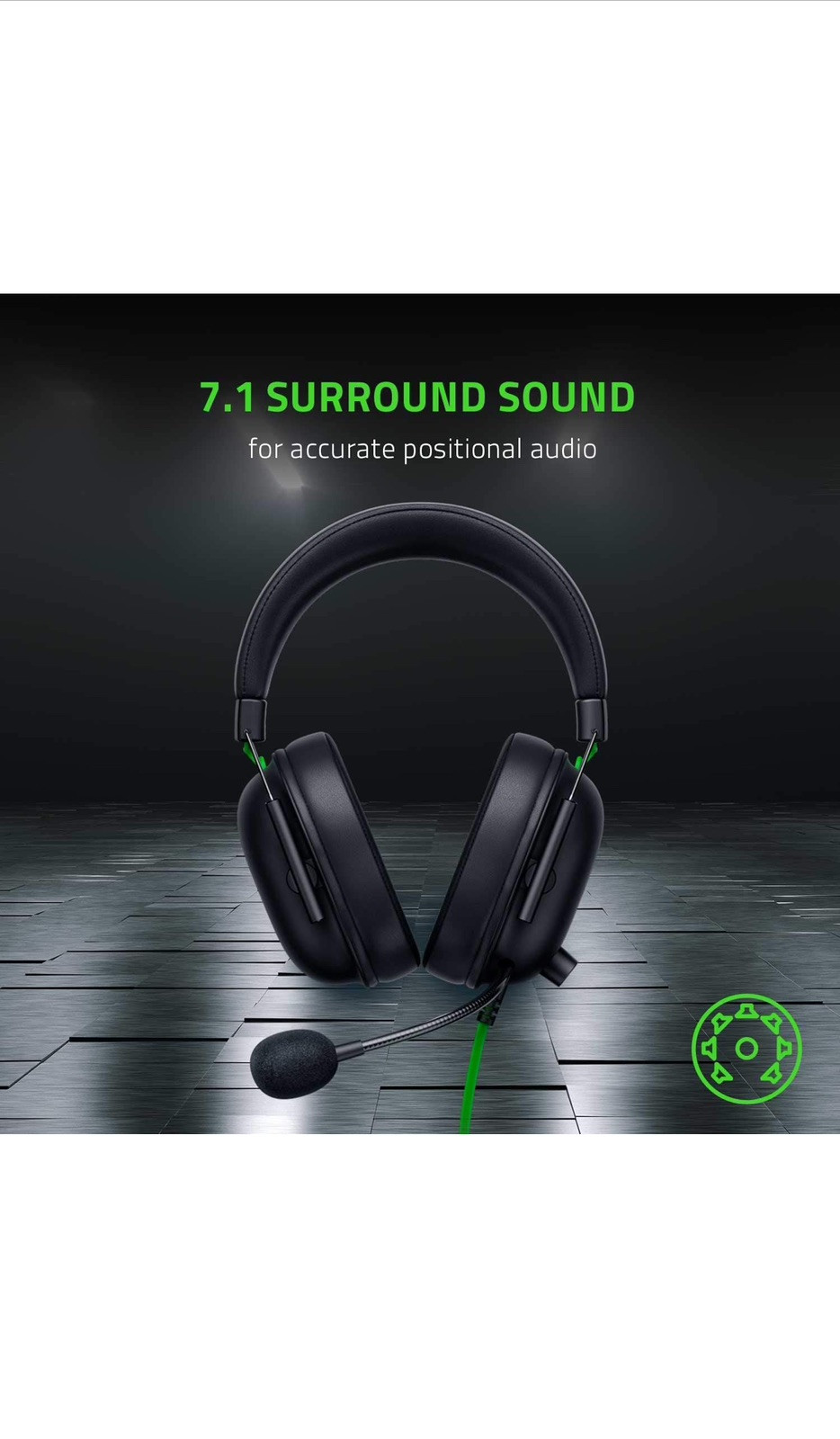 Razer BlackShark V2 X Wired Gaming Headset For PC, PS4, PS5, Switch, Black