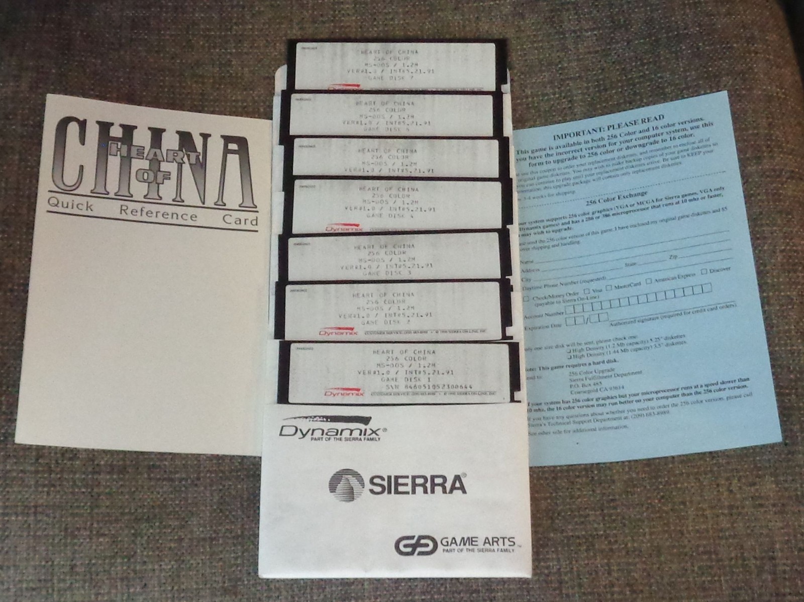 Heart of China – Vintage Sierra/Dynamix Computer PC Game, 256-Color Complete CIB