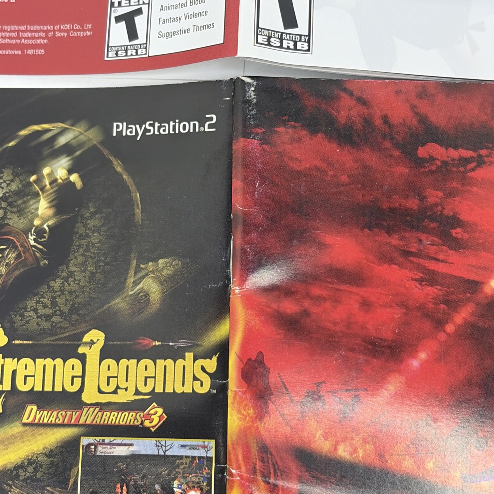 Dynasty Warriors 4 + Samurai Warriors PS2 Lot PlayStation 2 Complete CIB TESTED