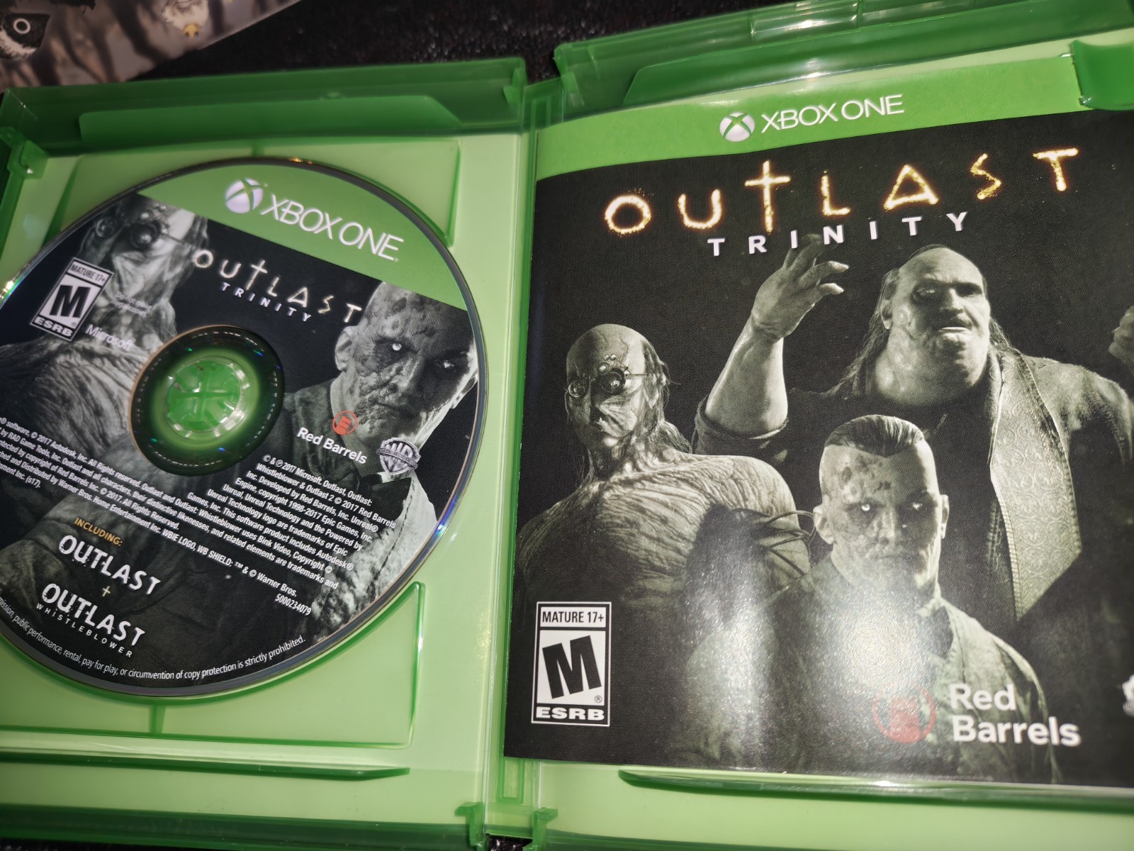 Outlast Trinity Used Microsoft Xbox One Awesome Game Play Free USA Shipping