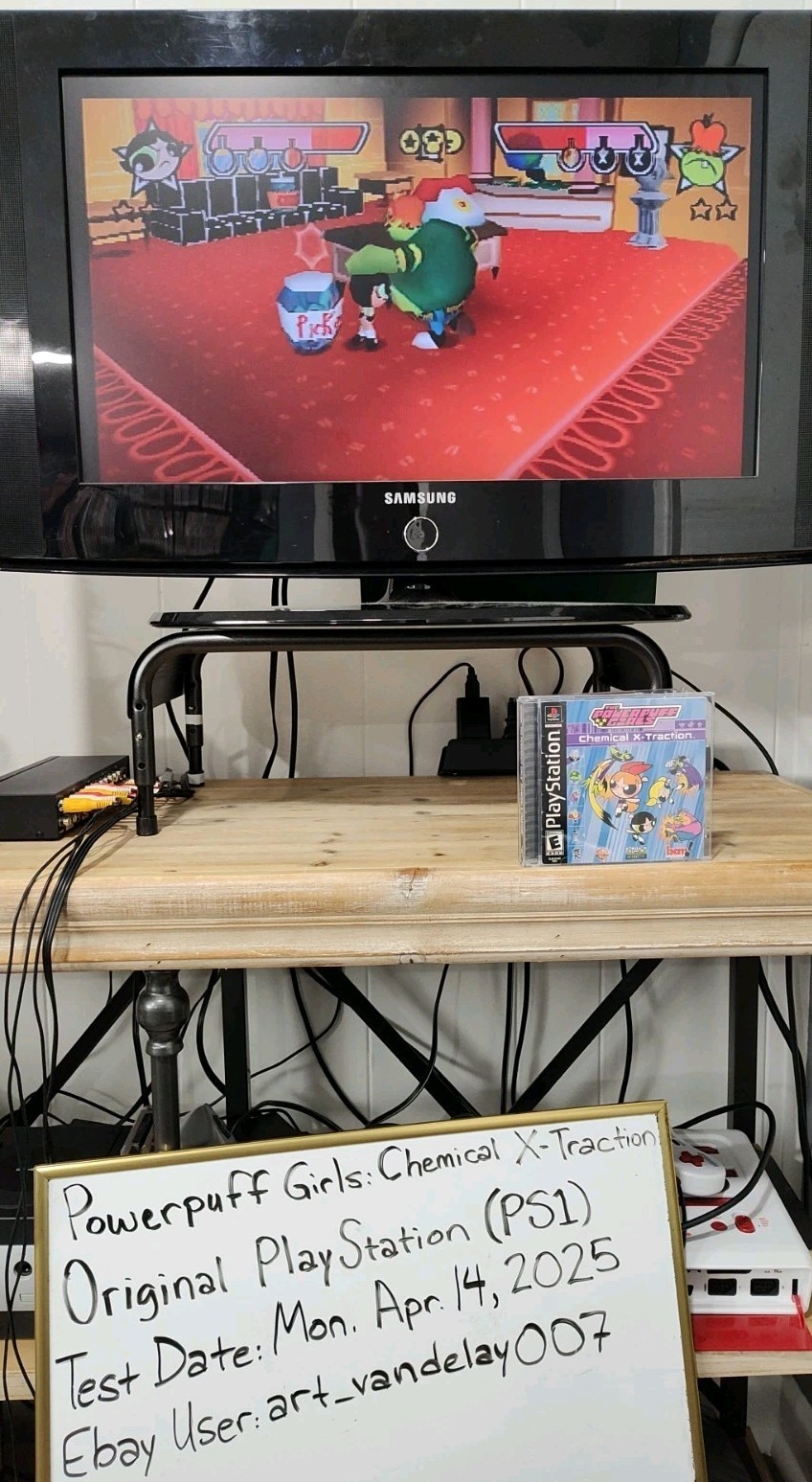 The Powerpuff Girls: Chemical X-Traction (PS1, 2001) CIB VGC Black Label Tested!