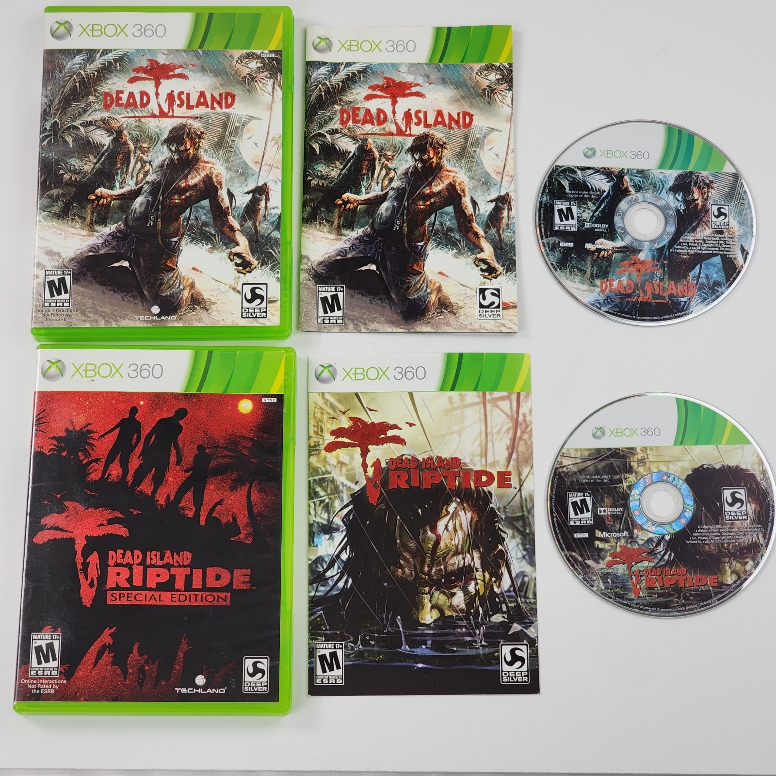 Dead Island & Dead Island Riptide – Microsoft Xbox 360 Tested Game Lot Complete