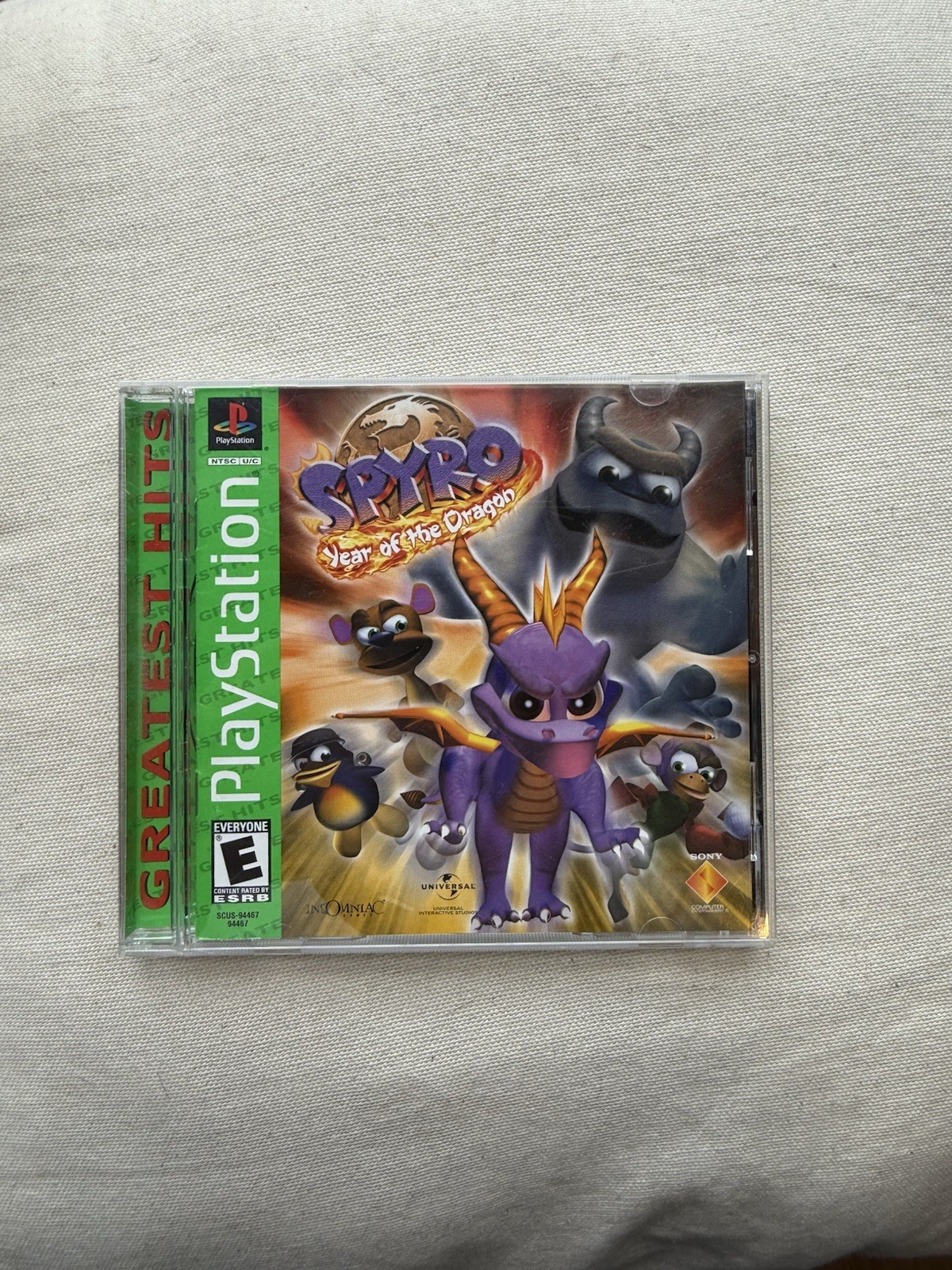 Sony PlayStation PS1 7 Game Lot w/ Cases: Pac-Man World, Lilo & Stitch, Spyro