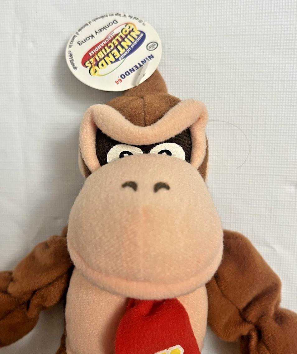 Nintendo 64 Collectibles -7″ DONKEY KONG – Mario Bros. Toy Site Beanbag