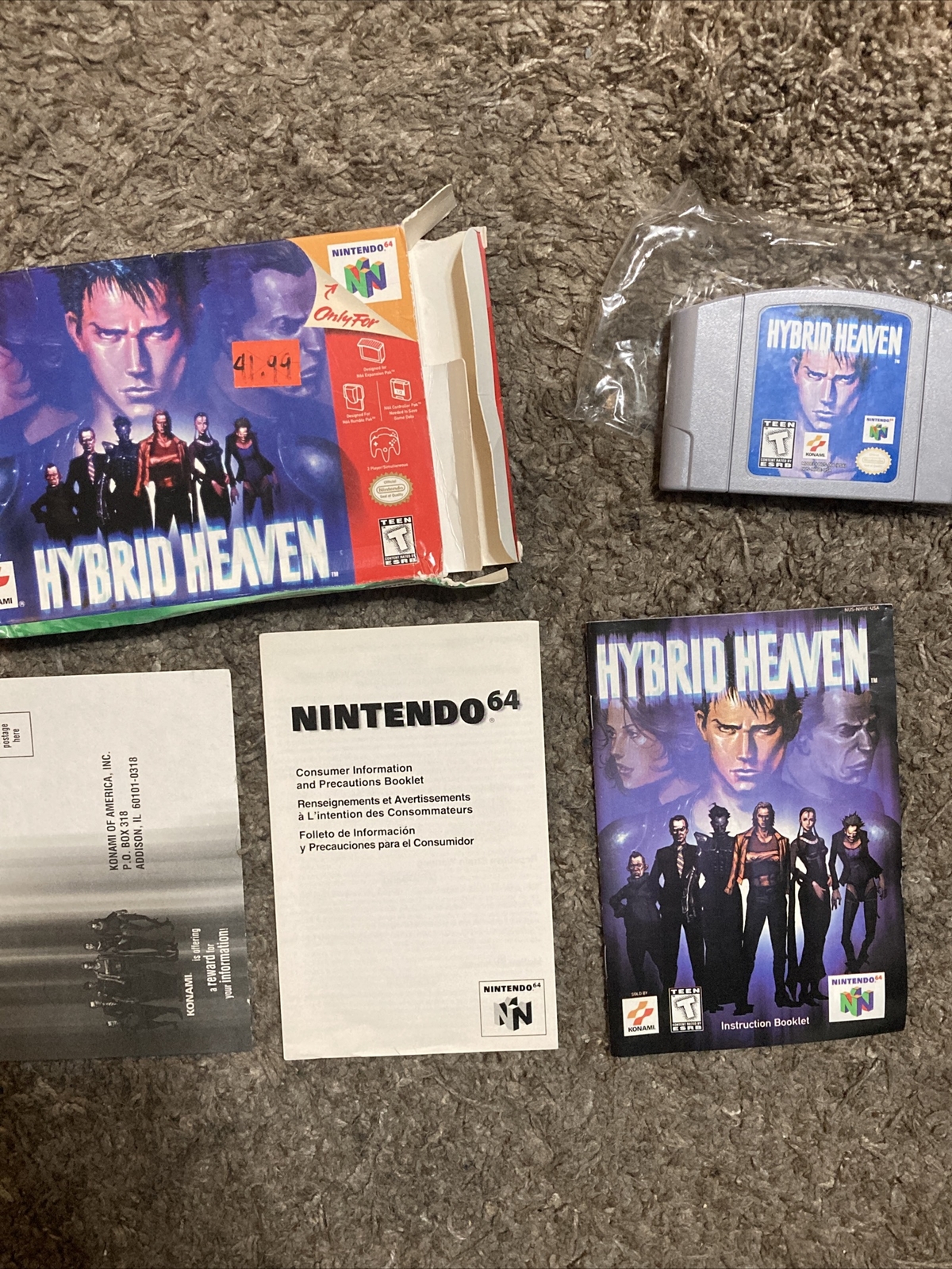 Hybrid Heaven (Nintendo 64, 1999) CIB