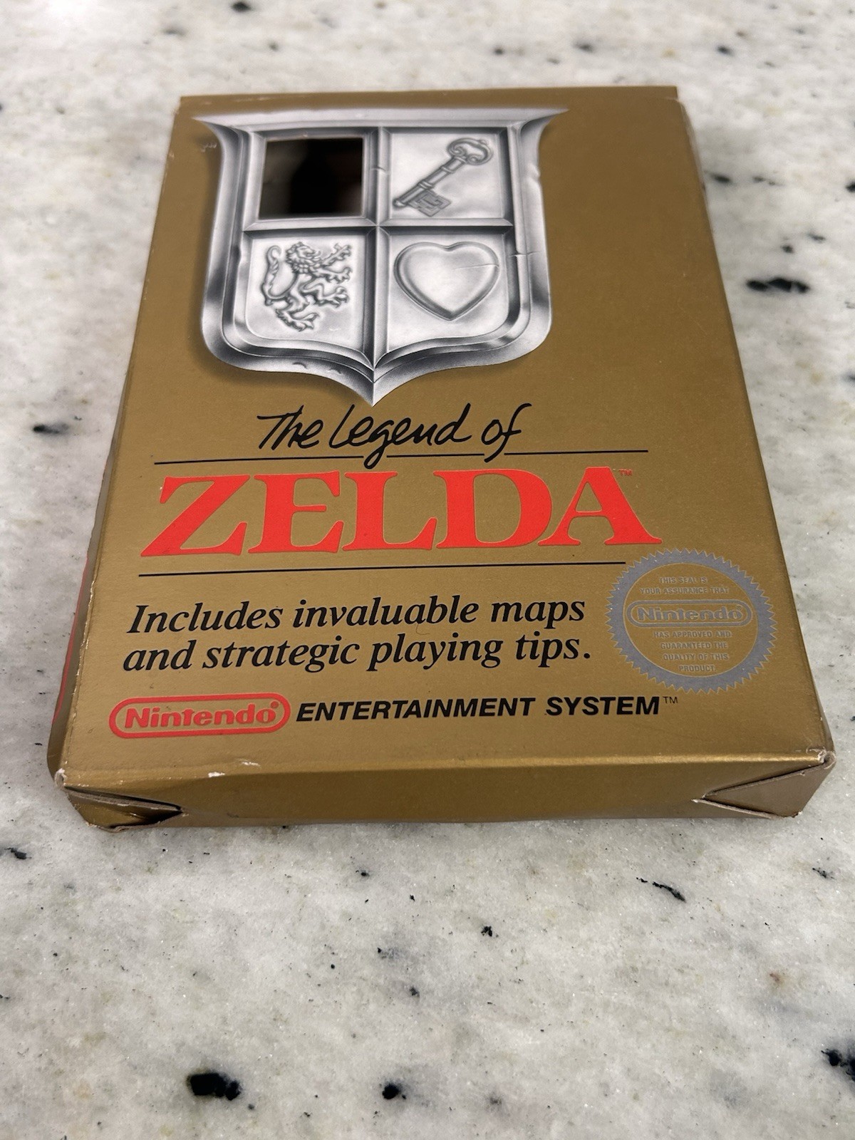The Legend of Zelda Gold NES CIB Complete in Box w/ Manual & Sleeve 5screw