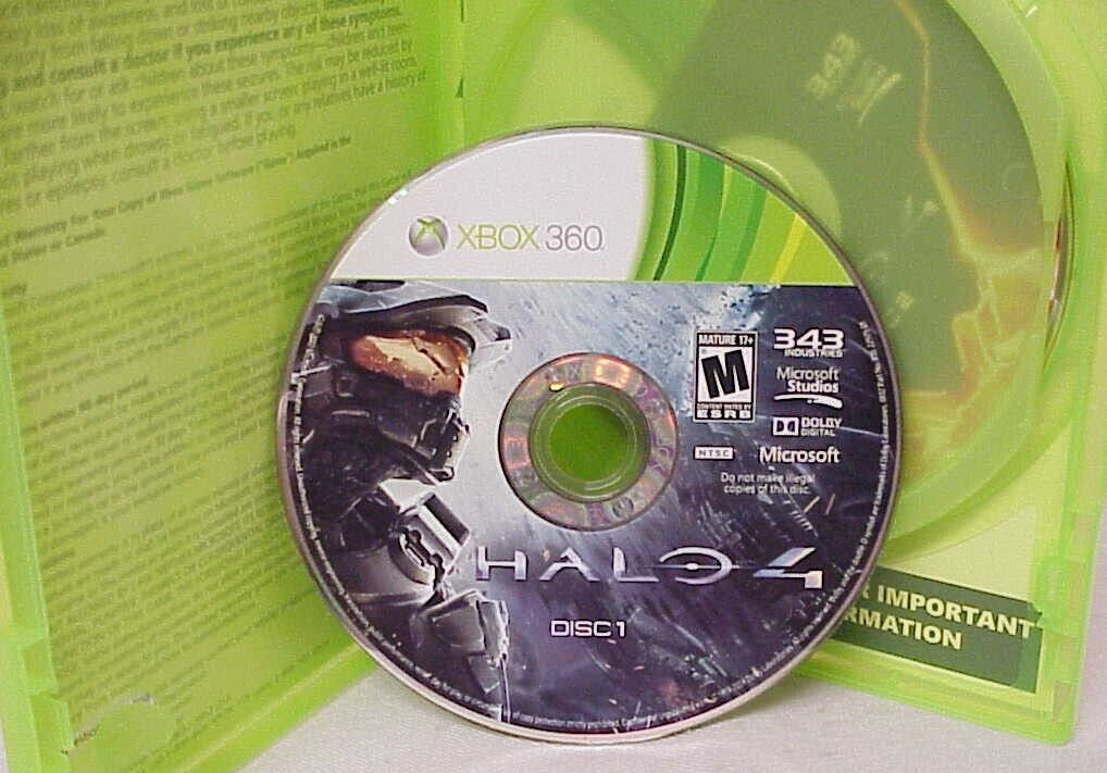HALO 4 MICROSOFT XBOX 360 VIDEO GAME 2 DISC SET HND 00040 NTSC